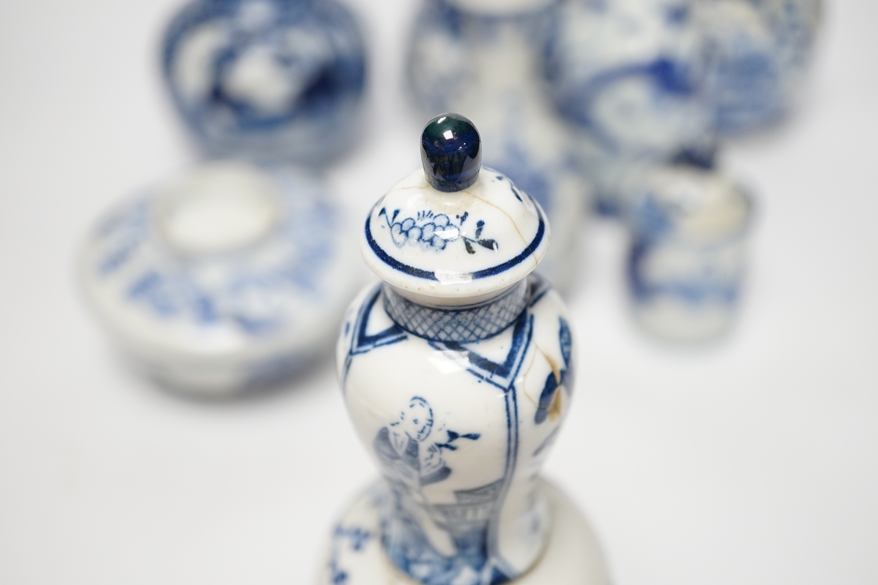 A group of 19th/20th century Chinese, Japanese and European ceramics blue and white porcelain vases, bowls and dishes, (24)